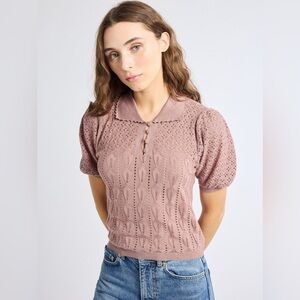 Mille Nina Henley in Rose Latte, Size M